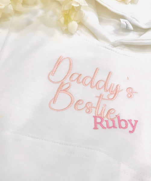 Daddys Bestie Girls Hoodie
