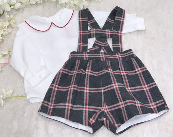 Grey and red boys 2 piece set