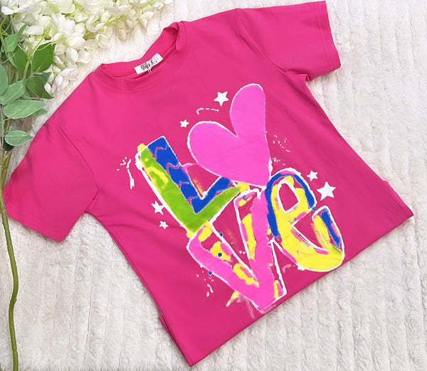 Pink love t-shirt