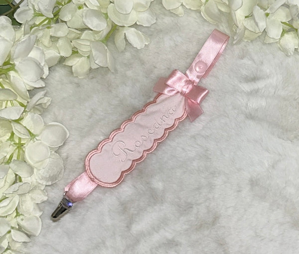 Traditional Pink Handmade Dummy Clip