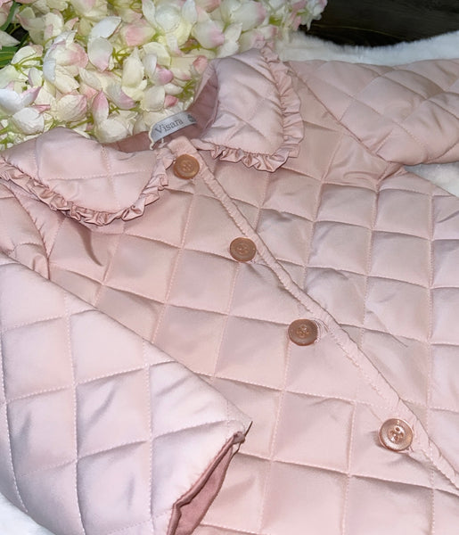 Pink quilted jacket
