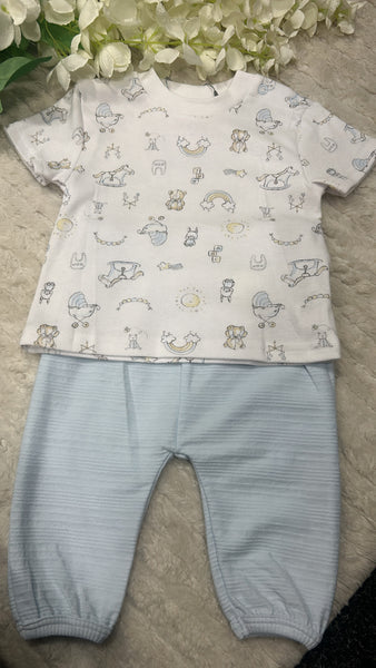 Toy print T shirt and jogger set