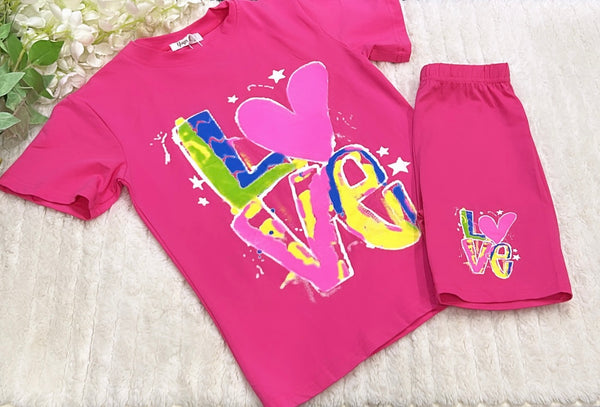 Pink love t-shirt