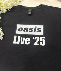 Oasis tour date t-shirt