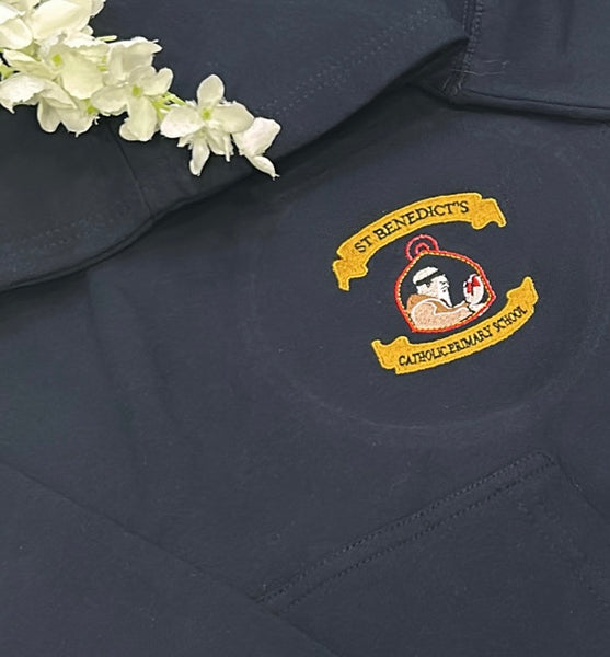 St benedicts navy school hoodie