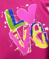 Pink love t-shirt
