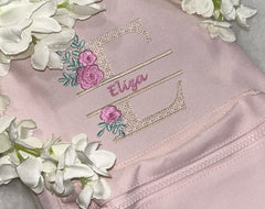 Regular Pink split font Personalised backpack