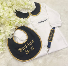 Navy and gold Traditional 3 piece handmade set