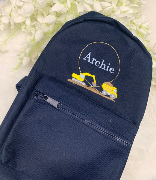 Navy Personalised backpacks