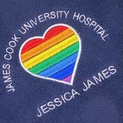 Navy Heart Fleece