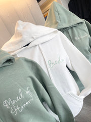 Bridal party hoodies