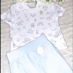 Toy print T shirt and jogger set