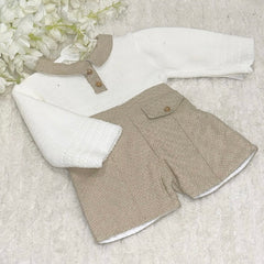 Knitted jumper and shorts