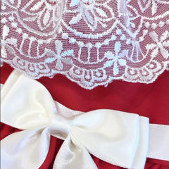 Kinder red lace dress