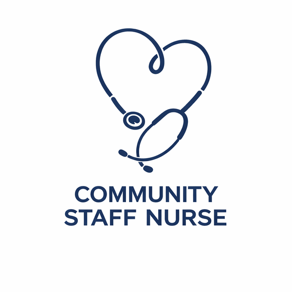 Staff Nurse Heart Navy Fleece