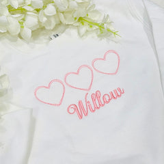 White Love Heart Sweatshirt