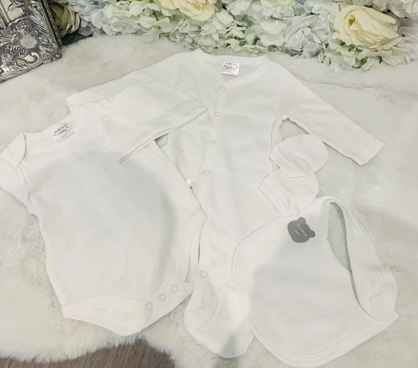 White 5 piece gift set