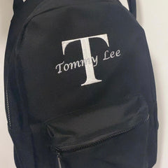 Personlised Black Backpack