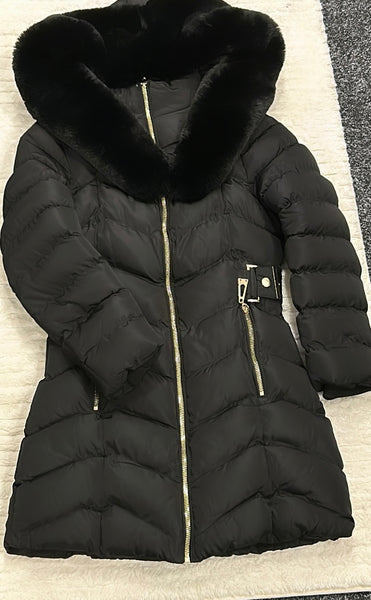 Black fitted coat age