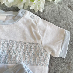 Baby blue smocked two piece