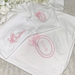 White Pearl Framed Three Piece Set