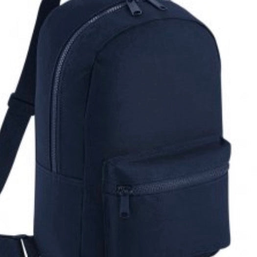 Personlised Navy Backpack