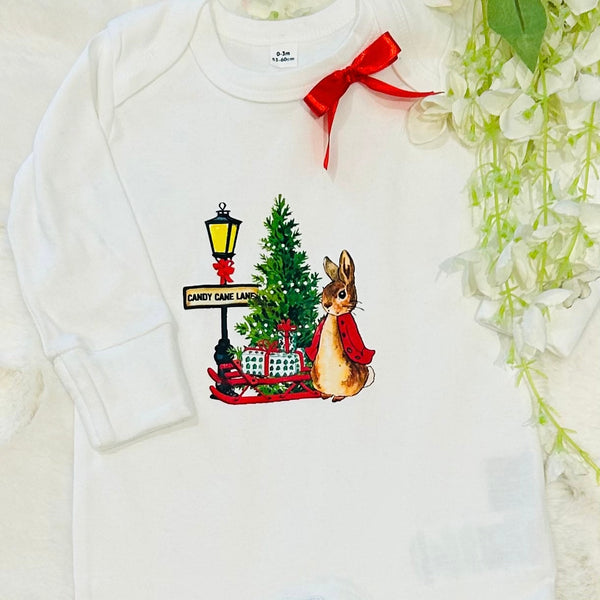 Candy Cane Lane Peter Rabbit Romper