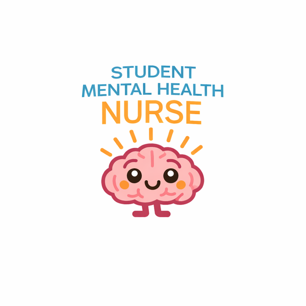 Mental Health Pink Brain Navy Fleece