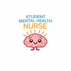 Mental Health Pink Brain Navy Fleece