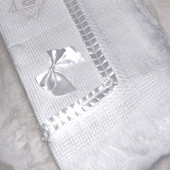 White baby shawl