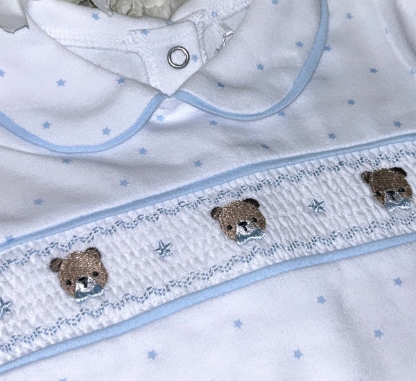 Teddy bear cotton sleepsuit