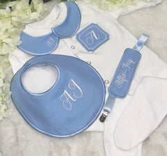 Baby blue frame Traditional 3 piece handmade set