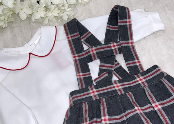 Grey and red boys 2 piece set