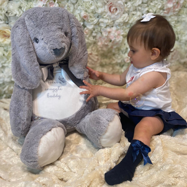 Personalised Grey Bunny