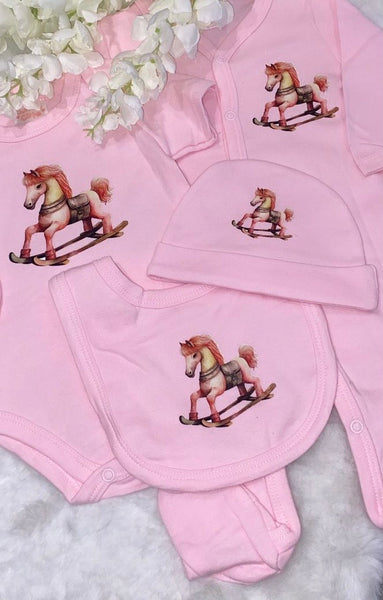 Pink Rocking Horse Set