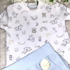 Toy print T shirt and jogger set