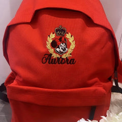 Personalised Red Backpack