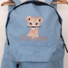 Personalised Baby Blue Backpack