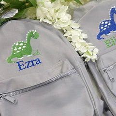 Personalised Grey Backpack