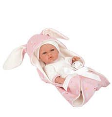 Pink Doll and Bunny Blanket and Dummy