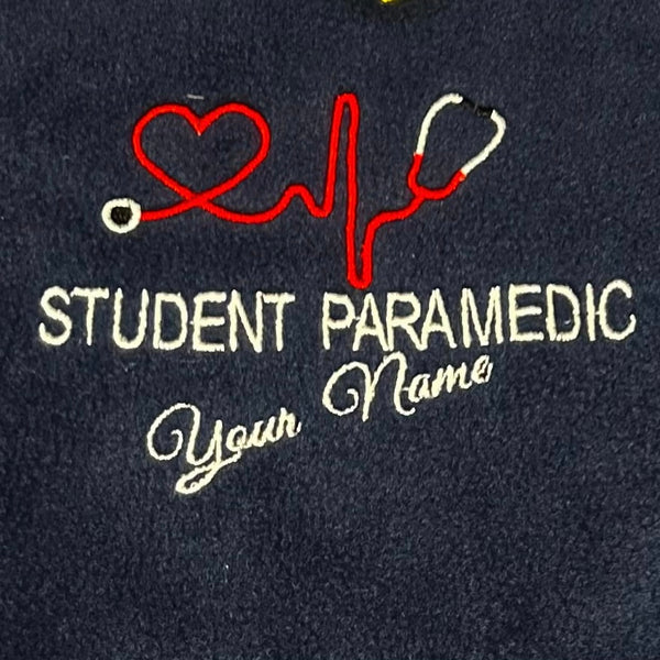 Student Paramedic Stethoscope Navy Fleece