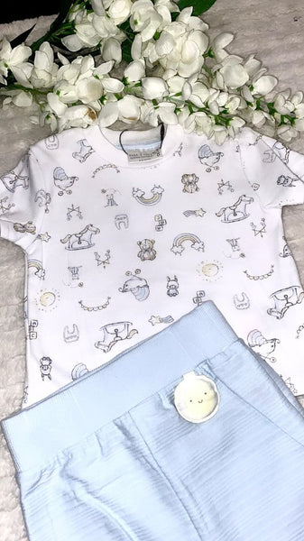 Toy print T shirt and jogger set