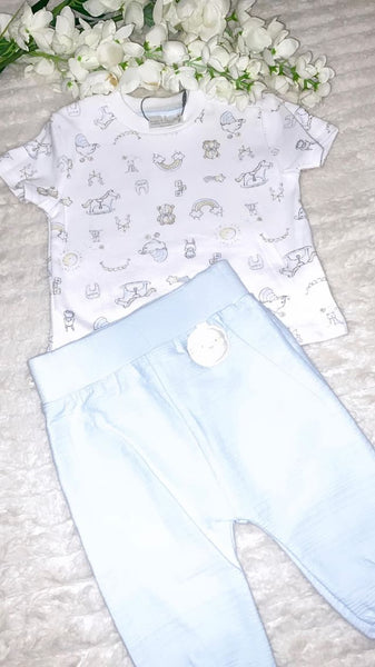 Toy print T shirt and jogger set