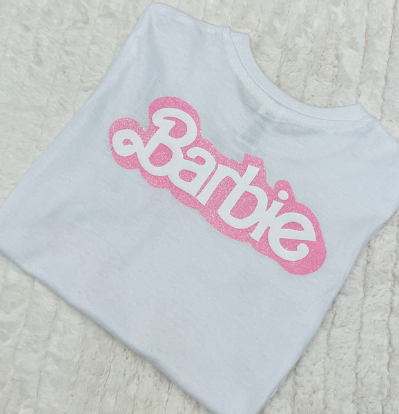 Barbie top front and back