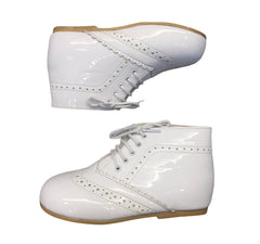 White Spanish ankle boots