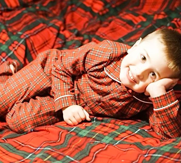 Boys tartan pyjamas