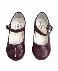 Sevva Burgandy Abbey patent shoe