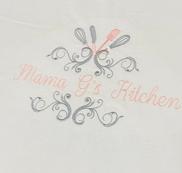 Personalised tea towels ‘kitchen’