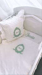 Personalised white bedding set