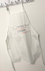 Personalised waterproof kitchen apron